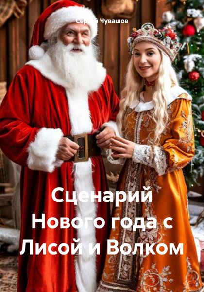Обложка книги  «Сценарий Нового года с Лисой и Волком»