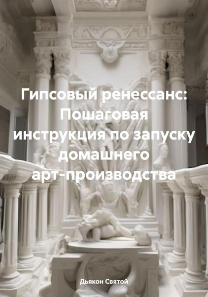 Обложка книги  «Гипсовый ренессанс: Пошаговая инструкция по запуску домашнего арт-производства»