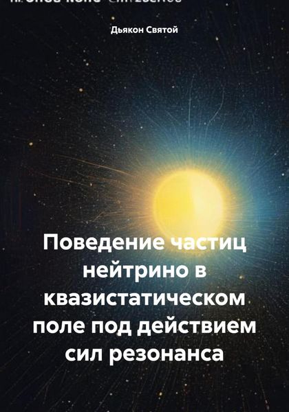 Обложка книги  «Поведение частиц нейтрино в квазистатическом поле под действием сил резонанса»