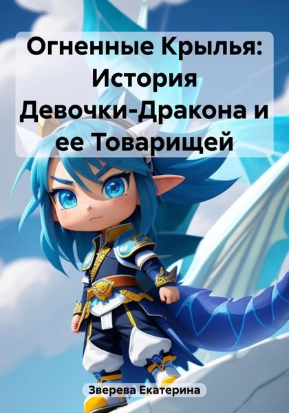 Обложка книги «Огненные Крылья: История Девочки-Дракона и ее Товарищей»