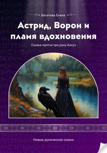 Обложка книги  «Астрид, Ворон и пламя вдохновения»