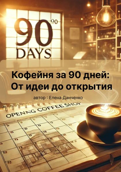 Обложка книги «Кофейня за 90 дней: От идеи до открытия»