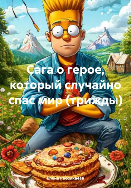Обложка книги  «Сага о герое, который случайно спас мир (трижды)»