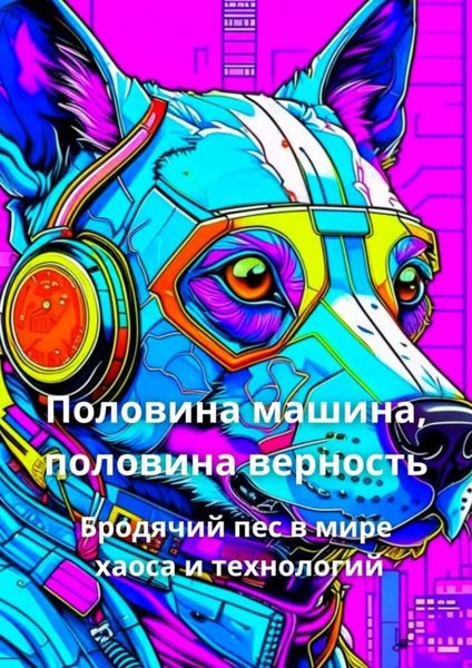 Обложка книги  «Половина машина, половина верность. Бродячий пес в мире хаоса и технологий»