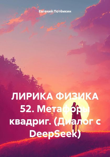 Обложка книги  «ЛИРИКА ФИЗИКА 52. Метафоры квадриг. (Диалог с DeepSeek)»
