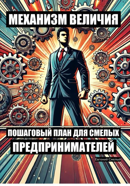 Обложка книги «Механизм величия: пошаговый план для смелых предпринимателей»