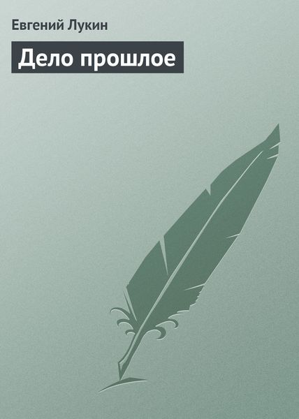 Обложка книги  «Дело прошлое»