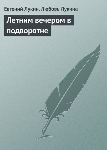 Обложка книги  «Летним вечером в подворотне»