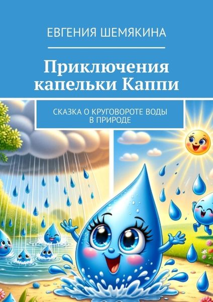 Обложка книги  «Приключения капельки Каппи. Сказка о круговороте воды в природе»