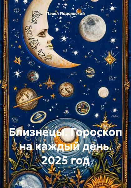 Обложка книги  «Близнецы. Гороскоп на каждый день. 2025 год»