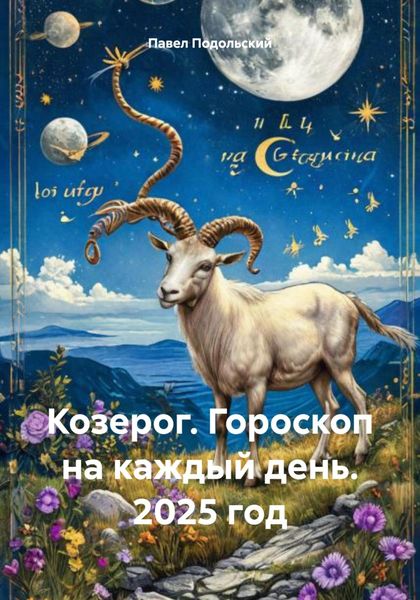 Обложка книги  «Козерог. Гороскоп на каждый день. 2025 год»