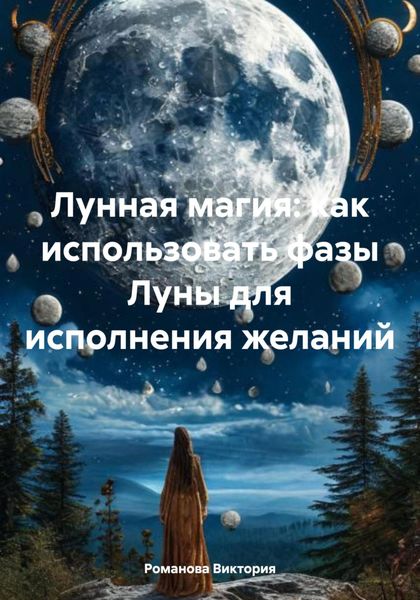 Обложка книги  «Лунная магия: как использовать фазы Луны для исполнения желаний»