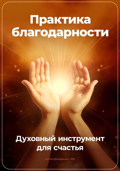 Обложка книги  «Практика благодарности: Духовный инструмент для счастья»