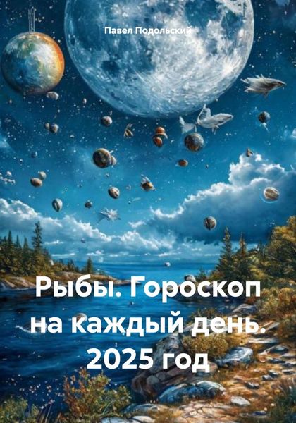 Обложка книги «Рыбы. Гороскоп на каждый день. 2025 год»