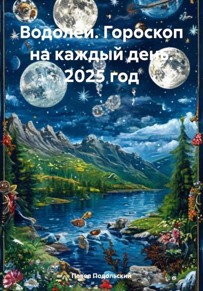 Обложка книги  «Водолей. Гороскоп на каждый день. 2025 год»