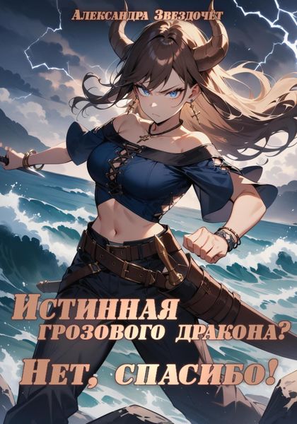Обложка книги  «Истинная грозового дракона? Нет, спасибо!»