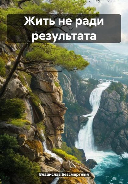 Обложка книги  «Жить не ради результата»