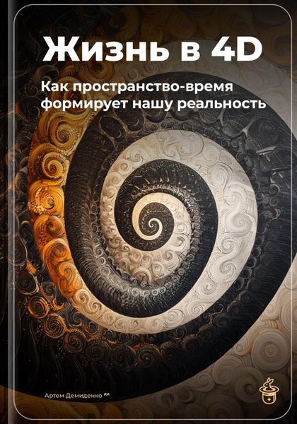 Обложка книги  «Жизнь в 4D: Как пространство-время формирует нашу реальность»