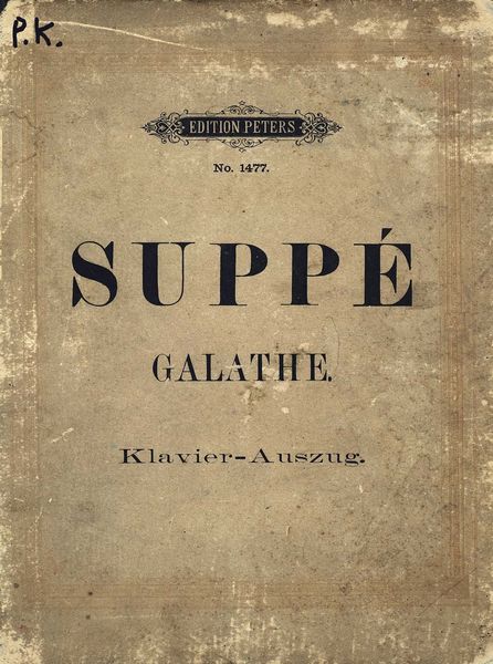 Обложка книги  «Die schone Galathe»