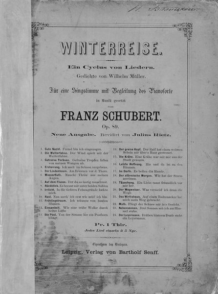 Обложка книги  «Winterreise»