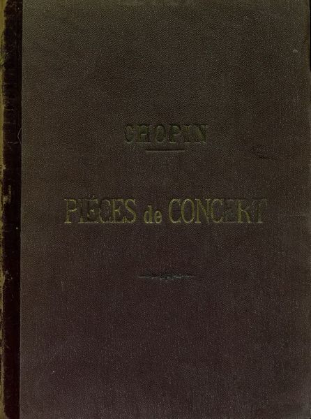 Обложка книги  «Pieces de concert»
