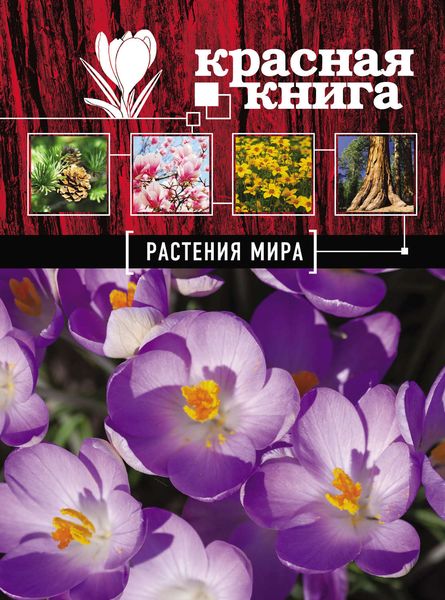Обложка книги  «Красная книга. Растения мира»