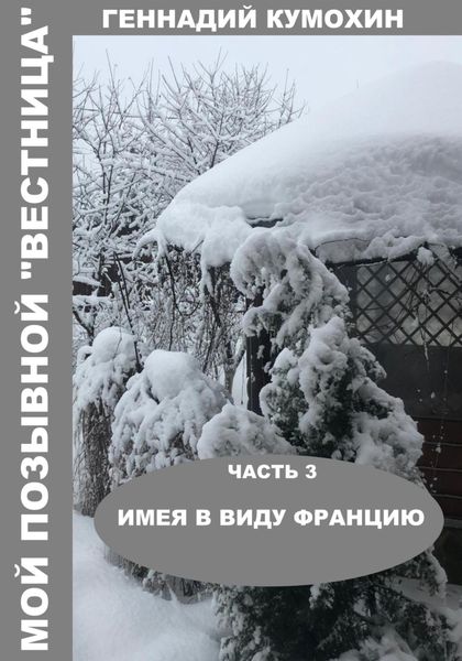 Обложка книги «Мой позывной «Вестница». Часть 3. Имея в виду Францию»