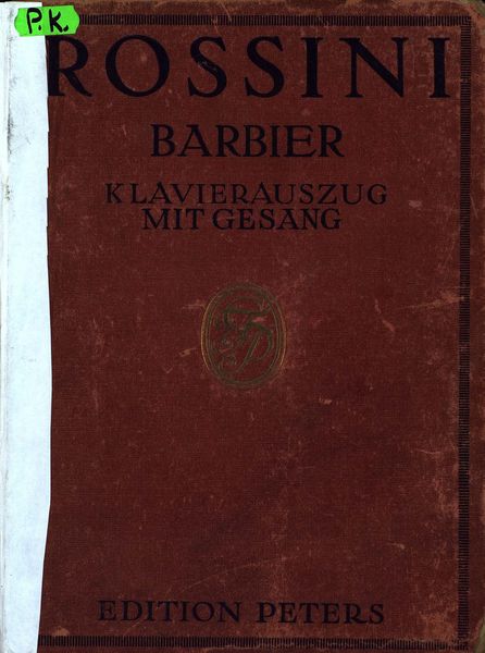 Обложка книги  «Der Barbier von Sevilla»