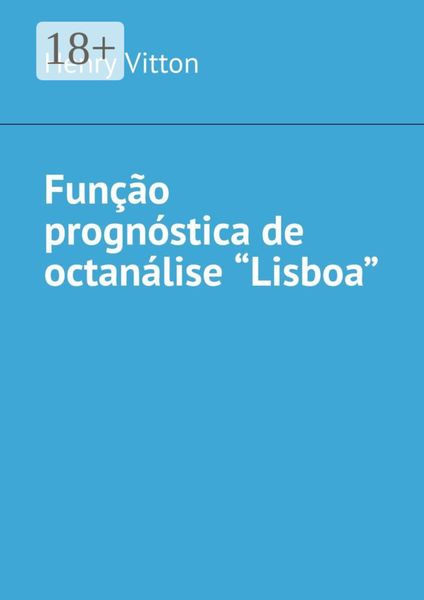 Обложка книги «Função prognóstica de octanálise “Lisboa”»