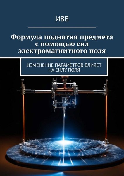 Обложка книги  «Формула поднятия предмета с помощью сил электромагнитного поля. Изменение параметров влияет на силу поля»