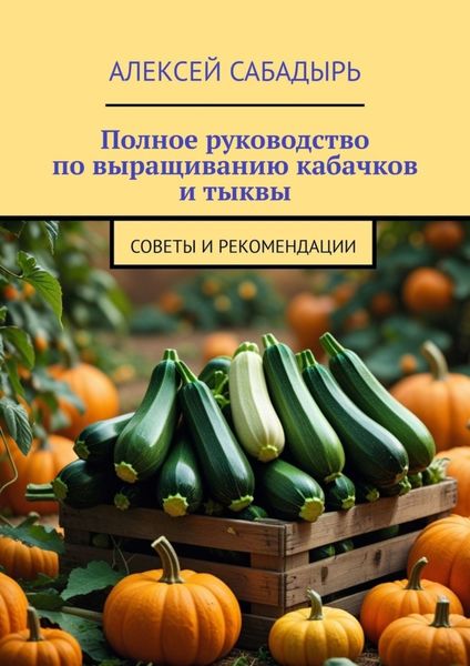 Обложка книги  «Полное руководство по выращиванию кабачков и тыквы. Советы и рекомендации»