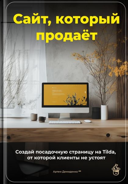 Обложка книги  «Сайт, который продаёт: Создай посадочную страницу на Tilda, от которой клиенты не устоят»