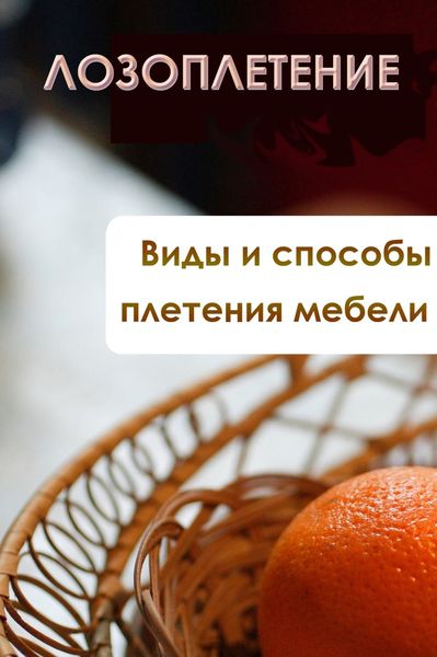 Обложка книги  «Виды и способы плетения мебели»