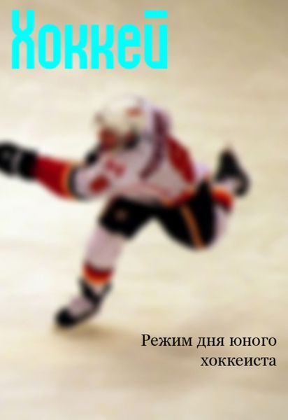 Обложка книги  «Режим дня юного хоккеиста»