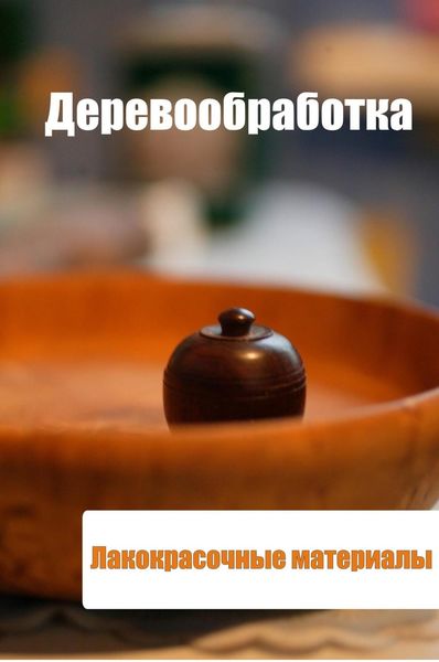 Обложка книги «Деревообработка. Лакокрасочные материалы»