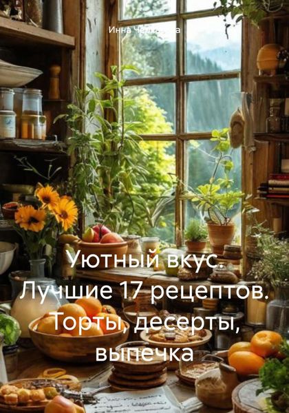 Обложка книги «Уютный вкус. Лучшие 17 рецептов. Торты, десерты, выпечка»