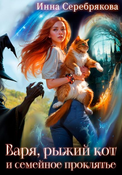 Обложка книги  «Варя, рыжий кот и семейное проклятье»