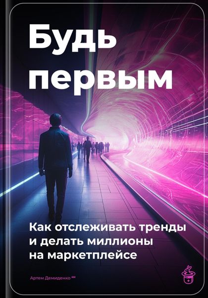 Обложка книги  «Будь первым: Как отслеживать тренды и делать миллионы на маркетплейсе»
