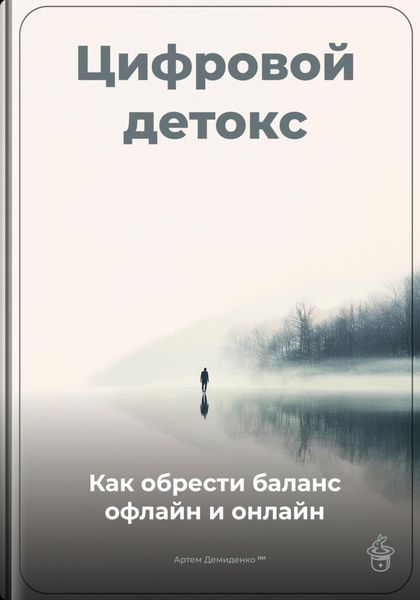 Обложка книги  «Цифровой детокс: Как обрести баланс офлайн и онлайн»