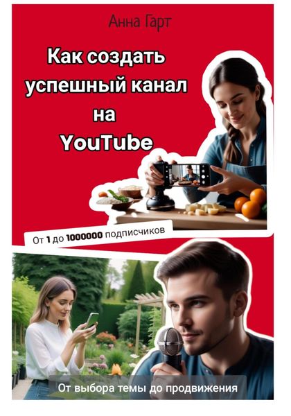 Обложка книги  «Как создать успешный канал на YouTube»