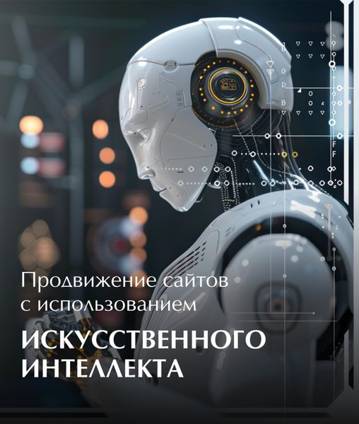 Обложка книги  «Продвижение сайтов с использованием искусственного интеллекта»