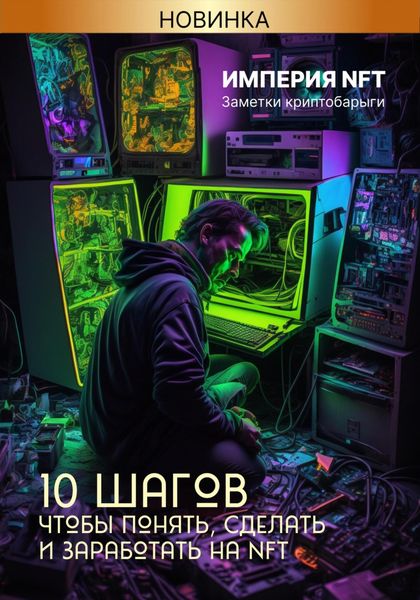 Обложка книги  «Империя NFT. 10 шагов, чтобы понять, сделать и заработать на NFT»
