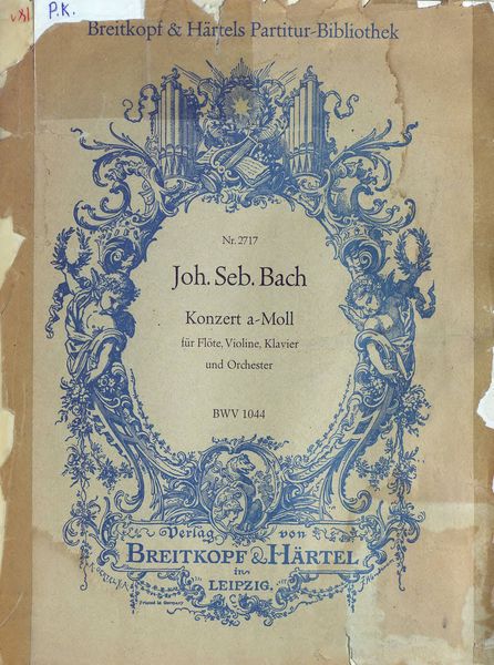 Обложка книги  «Konzert a-Moll fur Flote, Violine, Klavier und Orchester»