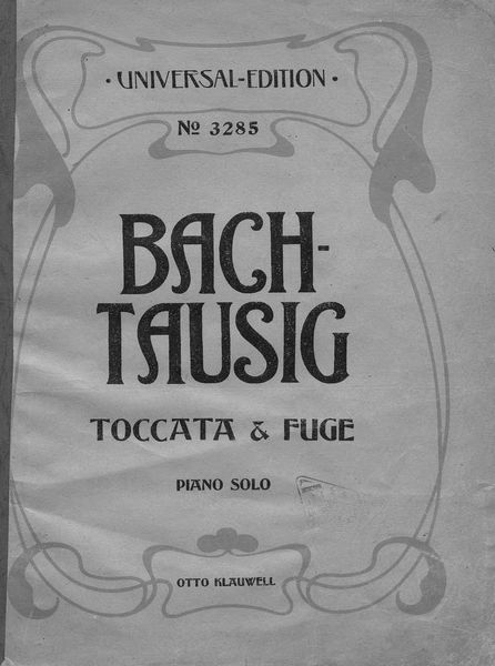Обложка книги  «Toccata und Fuge»