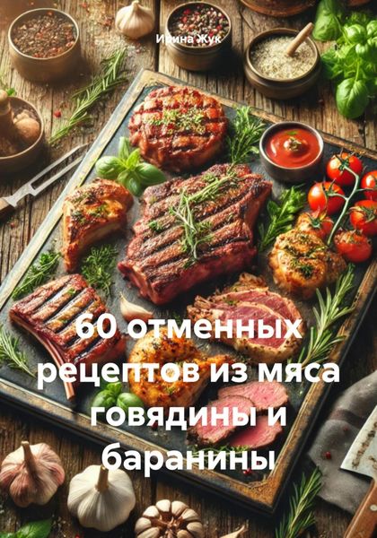 Обложка книги «60 отменных рецептов из мяса говядины и баранины»