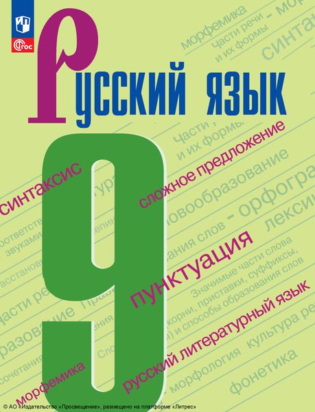 Обложка книги «Русский язык. 9 класс»