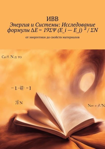 Обложка книги  «Энергия и системы: исследование формулы ΔE = 19ΣΨ (E_i – E_j) ² / ΣN. От энергетики до свойств материалов»