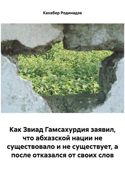 Обложка книги  «Как Звиад Гамсахурдия заявил, что абхазской нации не существовало и не существует, а после отказался от своих слов»