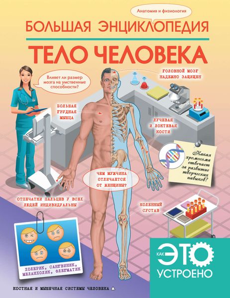 Обложка книги  «Большая энциклопедия. Тело человека»