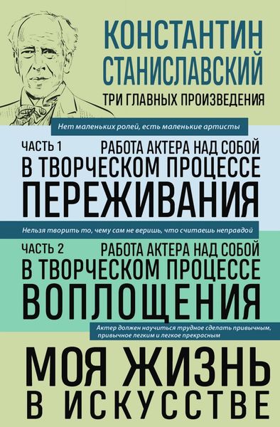 Обложка книги  «Работа актера над собой: части 1, 2. Моя жизнь в искусстве»